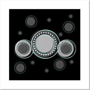 circle abstract Posters and Art